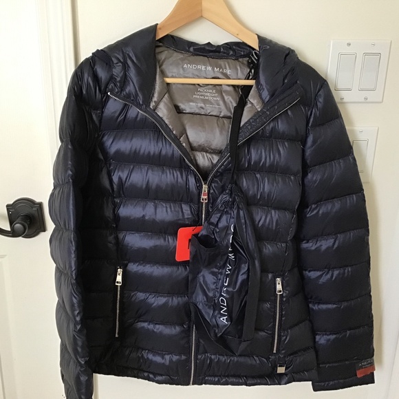 Andrew Marc Premium Down Packable Puffer Jacket (M) NWT - Picture 2 of 5